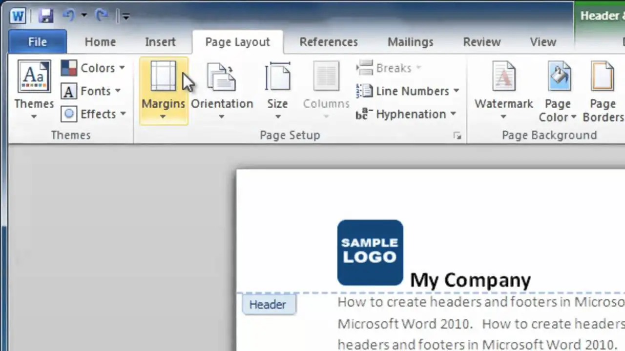 how to have different headers in word for different pages