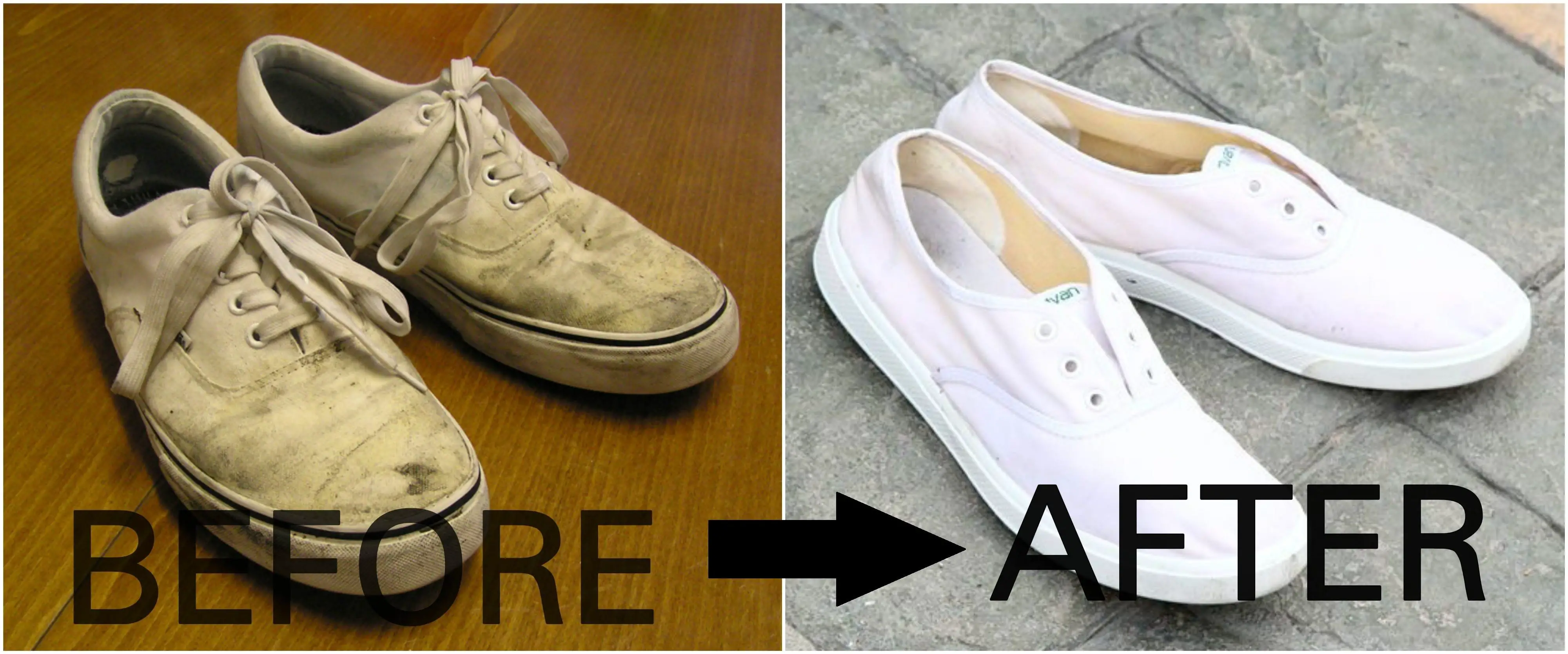 how to clean white van shoes