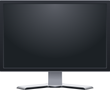 monitor, screen, flat